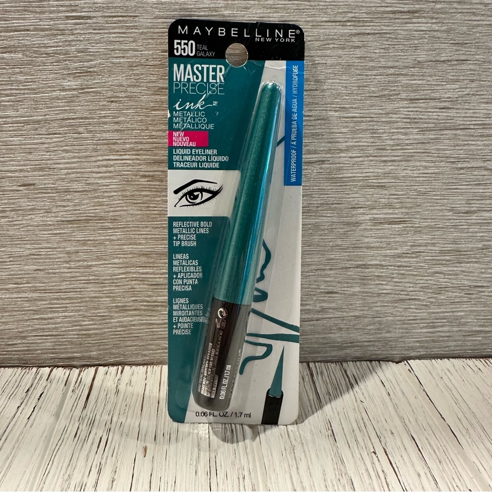 Maybelline Waterproof Liquid Eyeliner Metallic Ink #550 Teal Galaxy